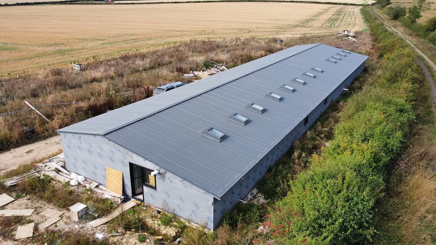 Commerical industrial roof in bath